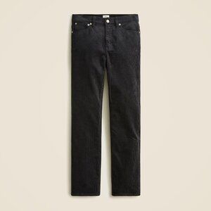 J. Crew High-rise slim demi-boot pant in corduroy black NWT!